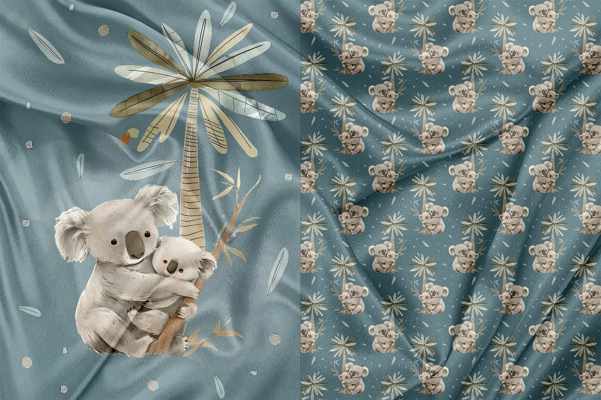 Panneau pour Serviette et Couverture Amour de koala main image 1