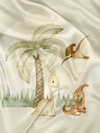 Panneau pour Serviette et Couverture Dino palmier