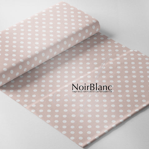 Light old pink polka dots (Rabbit and soft pink combination)