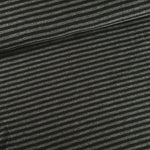 Jersey de bambou - Rayé noir et gris chiné