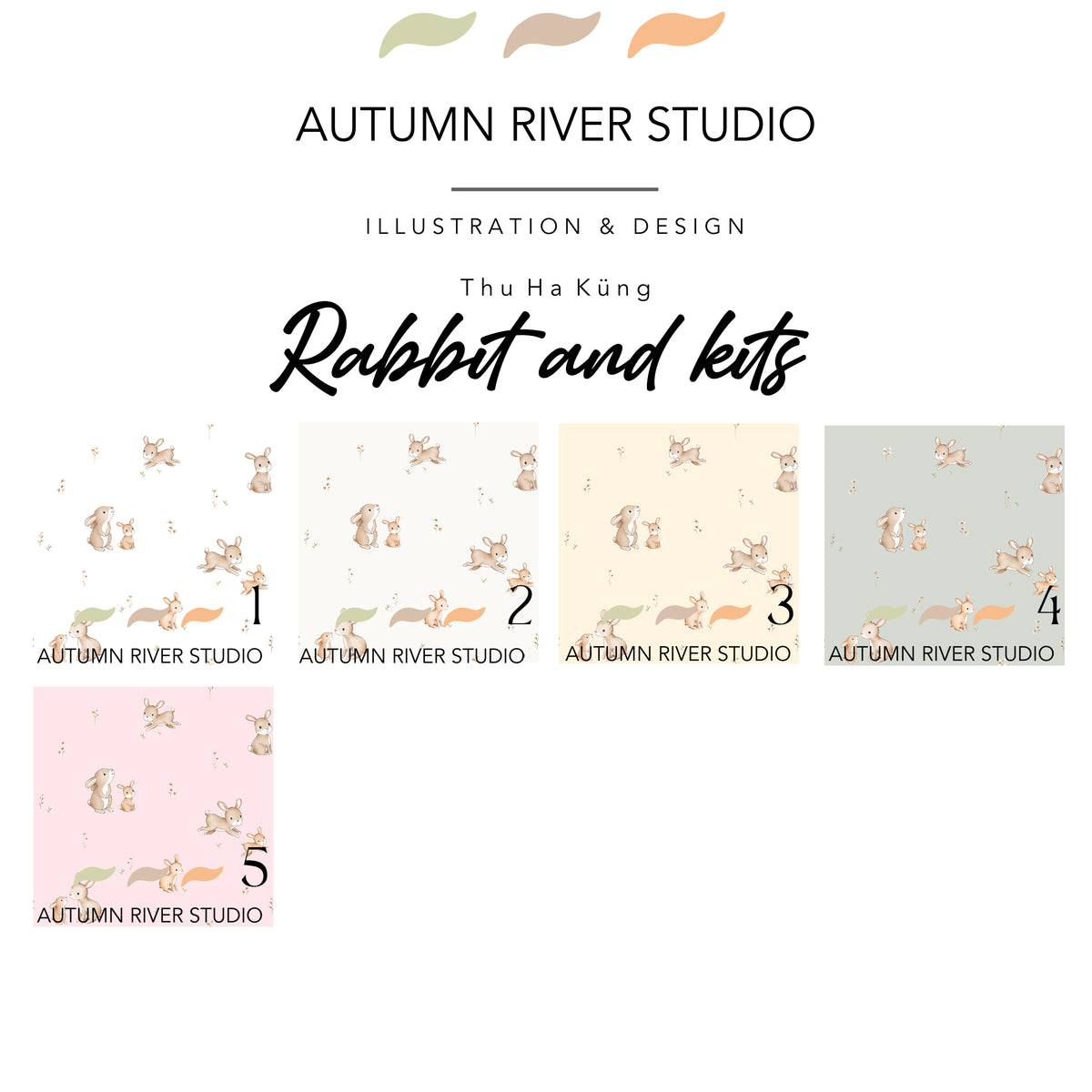 Rabbits and kits - Autumn River Studio – NoirBlanc.ca