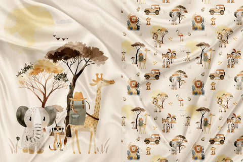 Zoo Safari Clothing and Blanket Panel