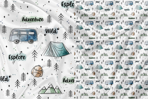 Adventure Explore Wild Clothing and Blanket Panel
