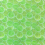 100% Cotton with Pattern - Lime