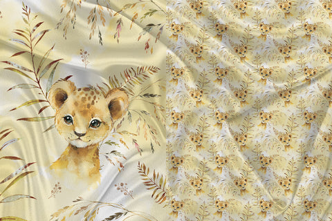 Lion Cub Clothing and Blanket Panel