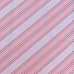 100% Cotton with Pattern - Light Pink Stripe